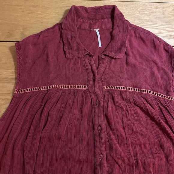 Free people pretty cozy maxi dress medium orange - Picture 7 of 9